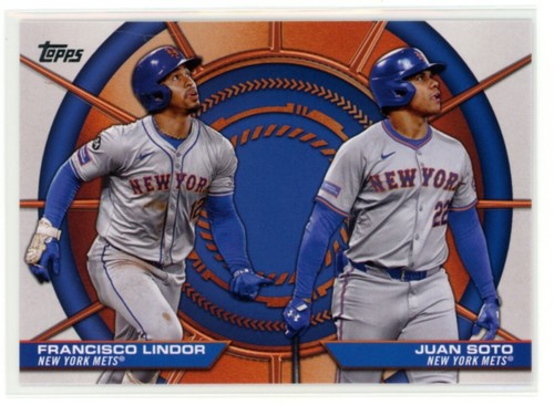 Duos dynamiques FRANCISCO LINDOR JUAN SOTO 2025 Topps série 2 #DD-3 C2