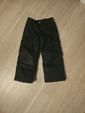 Faded Glory Youth Black Snow Pants XS 4/5 Elastic Waist, Pockets And Zipper