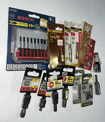 Bosch Vermont American Master Mechanic Torx Bit Socket Driver Set 14 Pc