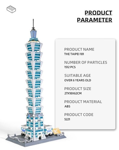 Wange Bloque de Construcción Juguetes Arquitectura Mundial Ladrillos Modelo para Adultos o Niños - Imagen 280 de 872