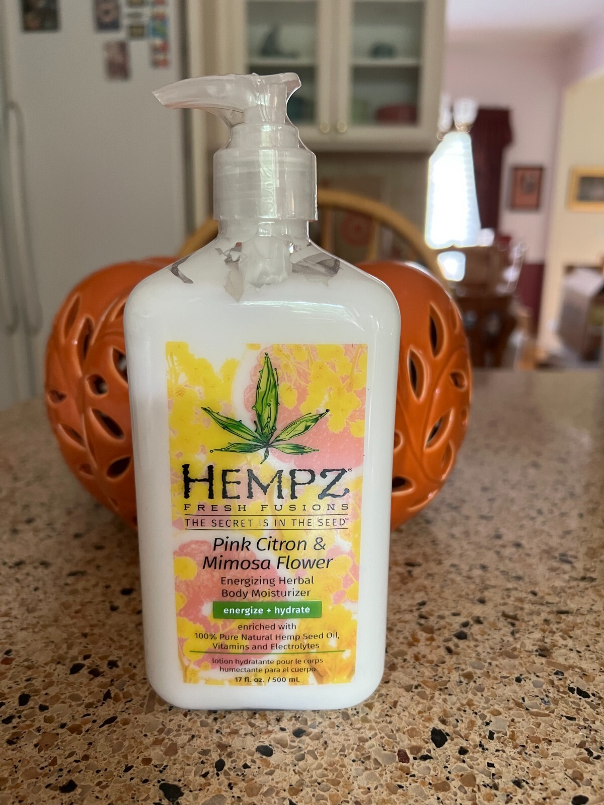 NEW Hempz Fresh Fusions Pink Citron & Mimosa Flower Lotion * 17 fl oz