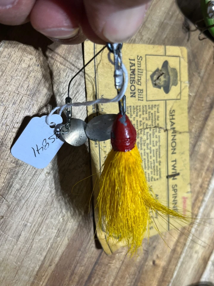 Señuelo de pesca vintage Shannon Jamison Twin Spinner (25841) Foto 3 de 4
