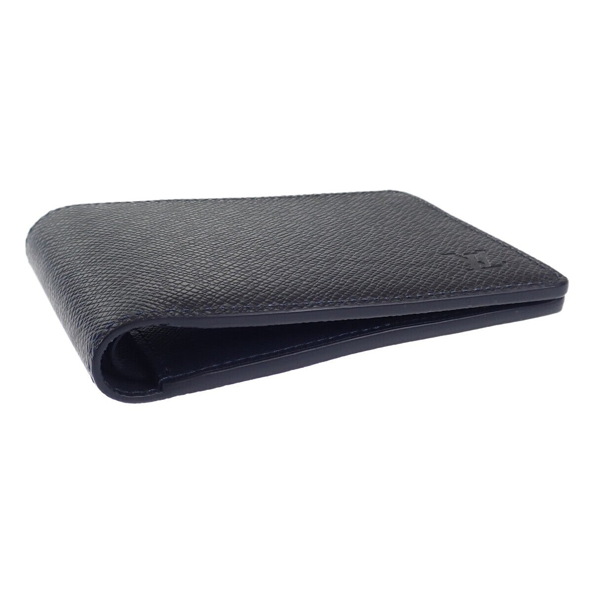 Louis Vuitton Portefeuille Multiple Taiga Line Bifold Wallet Blue