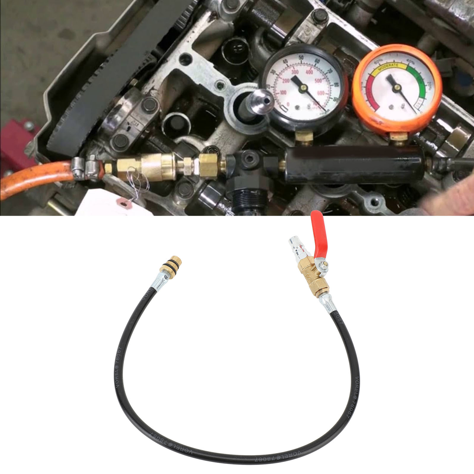 Engine Air Valve Holder Cylinder Leakage Testing Assistant Tool With