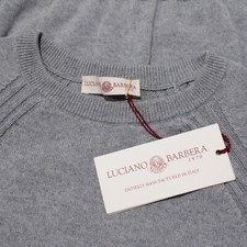Luciano Barbera NWT Short Sleeve Shirt Size 50 US Medium in Gray 100 Cotton