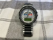 Timex Zulu Time AOPA Men's Silver Tone Ana-Digi Quartz Watch w/ Rotating Bezel