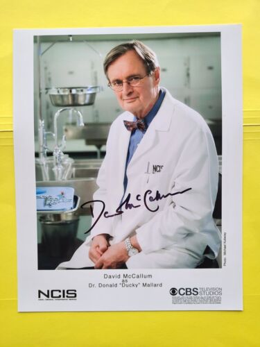 David McCallum podpisany, z autografem NCIS Ducky 8X10 zdjęcie BEZ NAPISU  - Zdjęcie 1 z 2