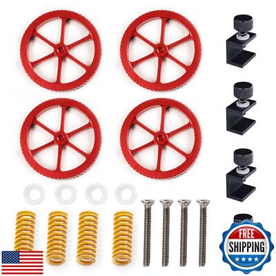 5Aplusreprap Ender-3 Bed Leveling Kit Upgrade: with Ender 3 Springs and Clips