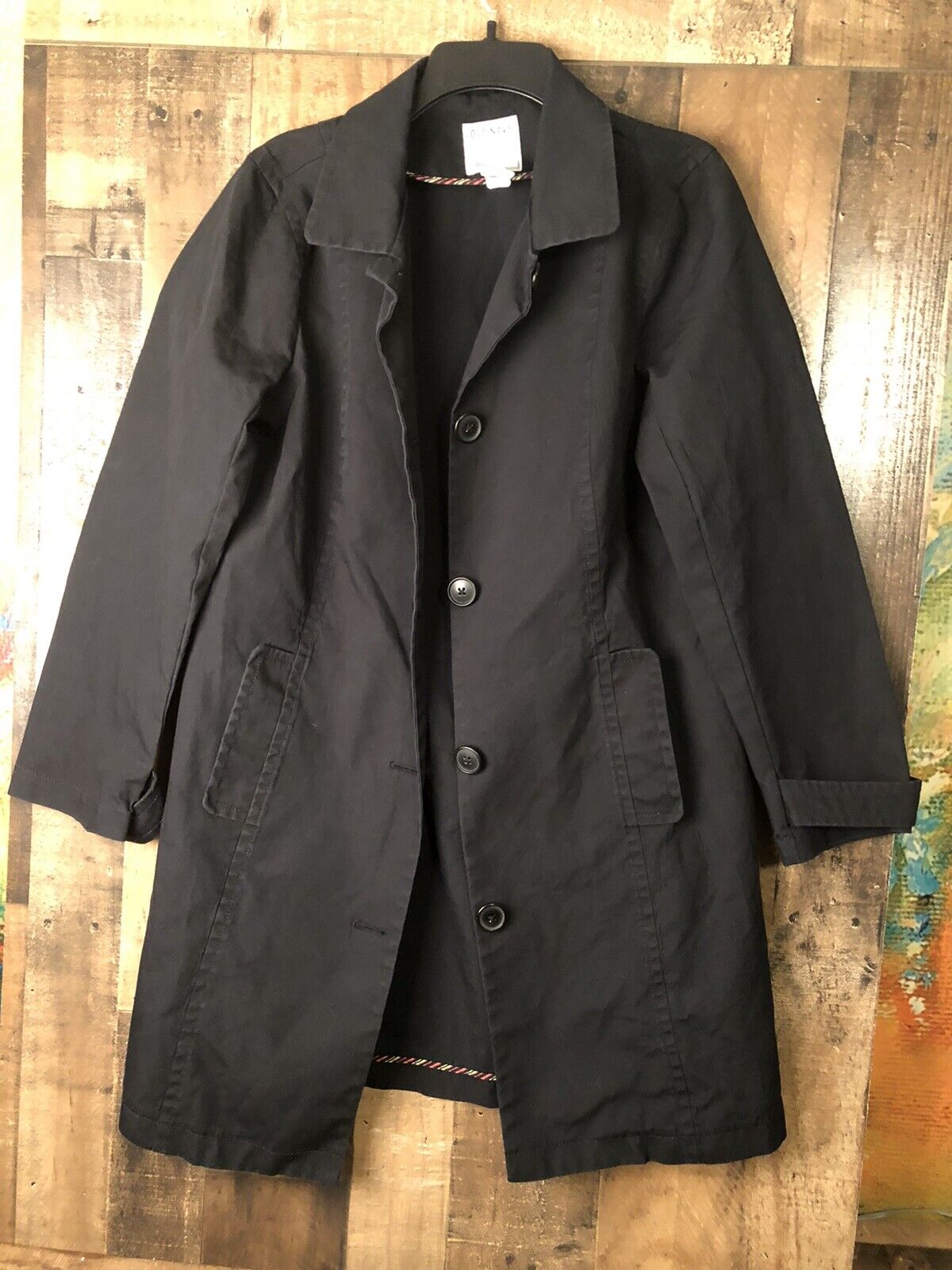 soort Groen Opheldering Old Navy Womens Short Belted Trench Coat Black Lightweight Great Look Large  | eBay
