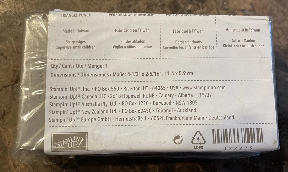 Stampin' Up! TRIANGLE Paper Punch - Brand New - Image 2 of 2