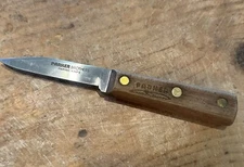 Vintage PARKER BROTHERS Paring Knife Stainless 3” BLADE w/Wood Handle, Japan