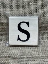 Rubber Stamp Monogram Letter S Alphabet