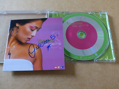 VANESSA S. signed Autogramm signiert auf ''RIDE WITH ME'' CD Cover