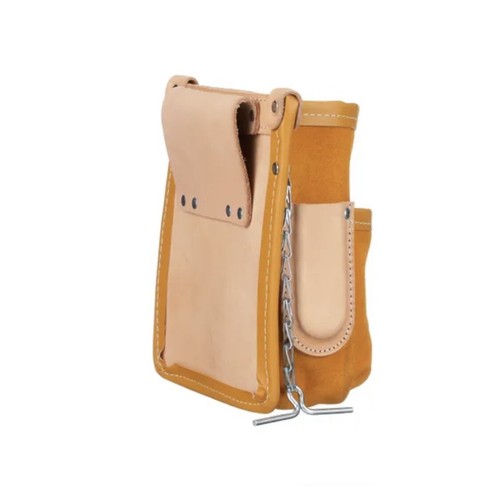KLEIN TOOLS Electrician Leather Multi Tool Belt (5 Pocket) Pouch Bag (NEW) - Picture 10 of 24