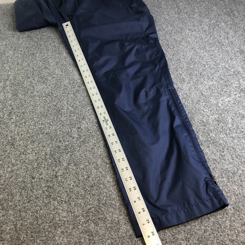 CCM Pants Mens Small Blue Hockey Windbreaker Warm Up Ankle Zip Jogger - Picture 9 of 15