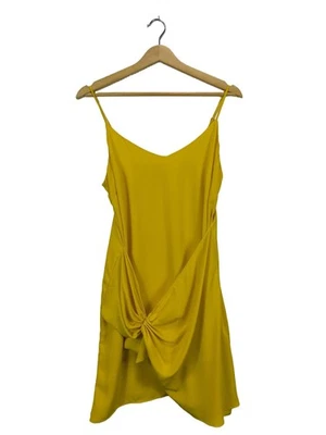 RIVER ISLAND Robe à bretelles Dames Robe T EU 38 jaune primevère élégant - Photo 1/4