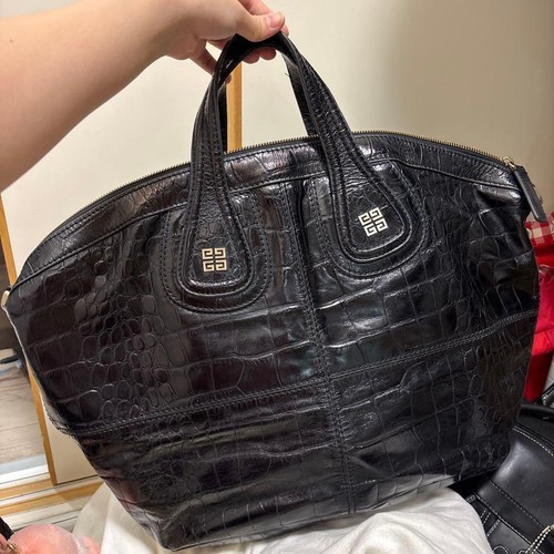 Givenchy Nightingale Handbag Leather Black From Japan