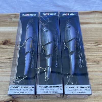 New Sebile Magic Swimmer 145 mm/5 3/4  45g/1 1/2 Oz Fast Sinking Fishing Lure