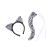 Panther-Ohren- und Schwanz-Set, Kostümzubehör für Geburtstagsgeschenke,