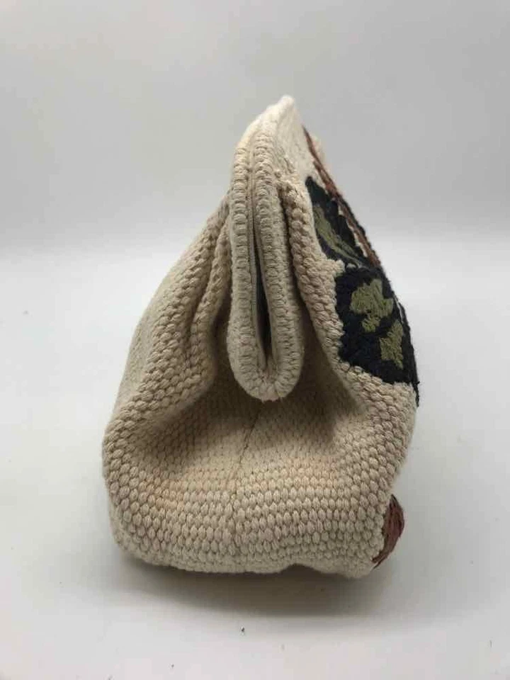 Bolso de Mano Zara Marfil Floral Usado Foto 4 de 4