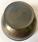 ROYCROFT ANTIQUE HAND HAMMERED COPPER INKWELL w ORIGINAL. GLASS, c. 1910-30s — photo 4