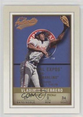 2002 Fleer Authentix Second Row 18/250 Vladimir Guerrero #11 HOF z7j