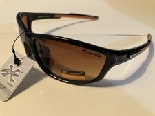 X Loop HD Sunglasses 8XHD336901 Amber Brown Lens 3369 Gloss Black Orange
