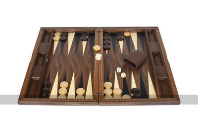 Dal Negro London Nussbaum 19 Zoll Backgammon Set