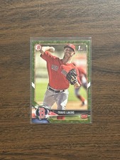2018 Bowman Travis Lakins BP139 Prospects Camo Boston Red Sox