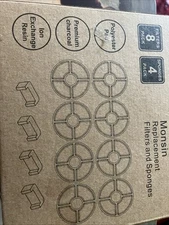 8 Pack Pet Fountain Replacement Filters Cat Fountain Filter Activated Carbon