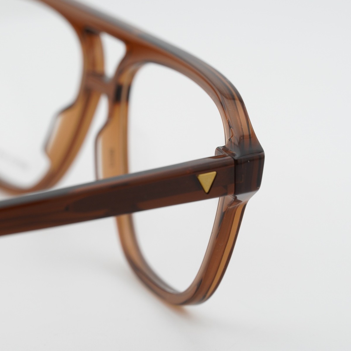 Bottega Veneta BV1294O 005 Shiny Brown 56mm Eyeglasses New
