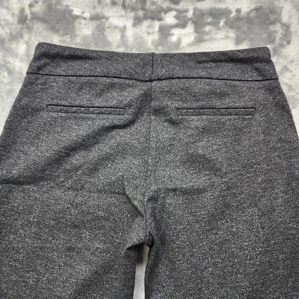 Pantalones Hilary Radley para mujer M grises costura delantera ajustados al tobillo elásticos informales Foto 4 de 4