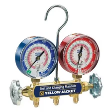 Yellow Jacket 42001 Mechanical Manifold Gauge Set, 2-Valve