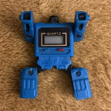 Blue Quartz Transforming Robot Toy Digital Wa...
