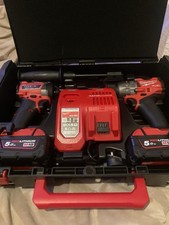 MILWAUKEE M18FPP2A3-502X 18V FUEL IMPACT TWIN KIT M18FPD3/FID3 2X5AH BATTERIES