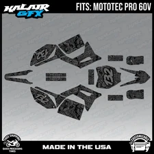 Graphics Kit for MotoTec Pro 60v (All Years) Vandal Series - Smoke