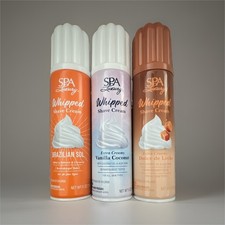 Spa Luxury Whipped Shave Cream 3-Pack 5 oz Dermatologist Tested, 3 Scents