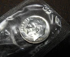 1957 Roosevelt Dime  Silver Proof in original Mint Cello