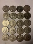 1949-1962 Franklin Half Dollars Roll of 20 - 90% Silver $10 Face #3