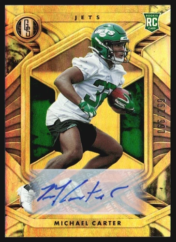 2021 Panini Gold Standard 66/199 Michael Carter Rookie Auto #118 R6220J