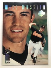 Mike Mussina 1996 Studio #128 GOLD PRESS / STUDIO PROOF SSP ORIOLES /500