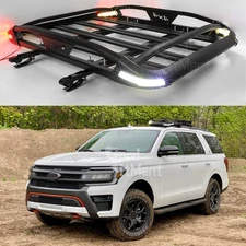 For Ford Expedition 50"X38" Car/SUV Roof Rack Cargo Basket Carrier+50" Cross Bar