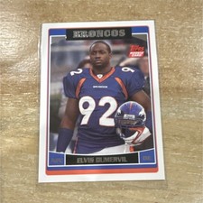 2006 Topps Rookie #328 Elvis Dumervil Denver Broncos NFL Football Card. rookie card picture