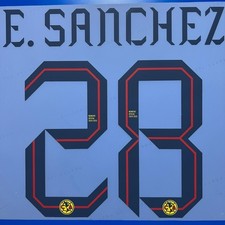 Emilio Sanchez 2024 25 Club America  Player Size Nameset Name Number ID Print