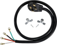 Certified Appliance Accessories 5' Appliance Power Cord 4 Prong Range 50Amp plug