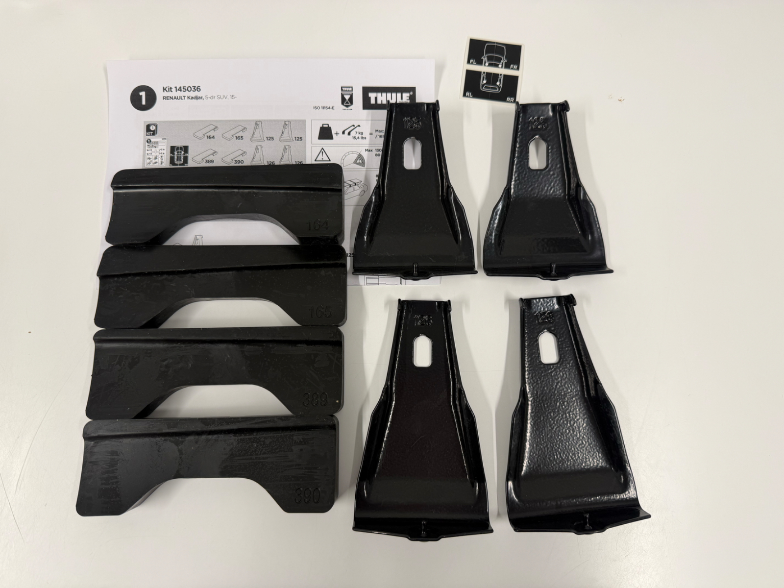 Thule Fitting Kit 5036 no box fits RENAULT Kadjar, 5-dr SUV, 15-