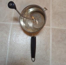 Vintage Foley Food Mill Minneapolis Stainless Steel Hand Crank Masher Strainer