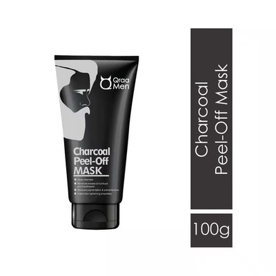Qraa Men Charcoal Peel Off Mask Brightening Skin 100g r990