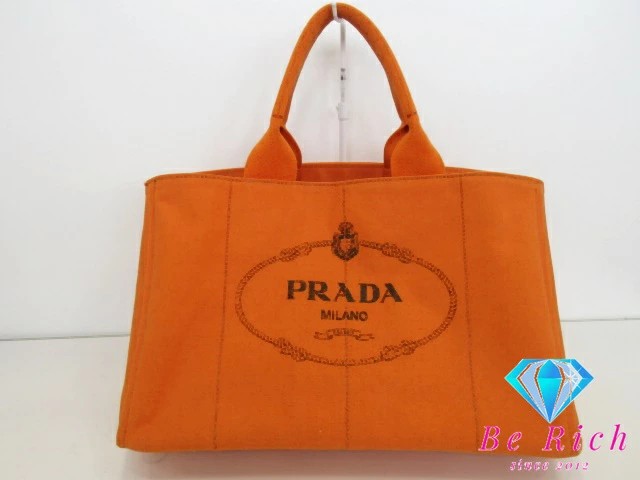 PRADA Canapa PM 1BG186 Handbag Canvas Black Ladies DH91654 from japan