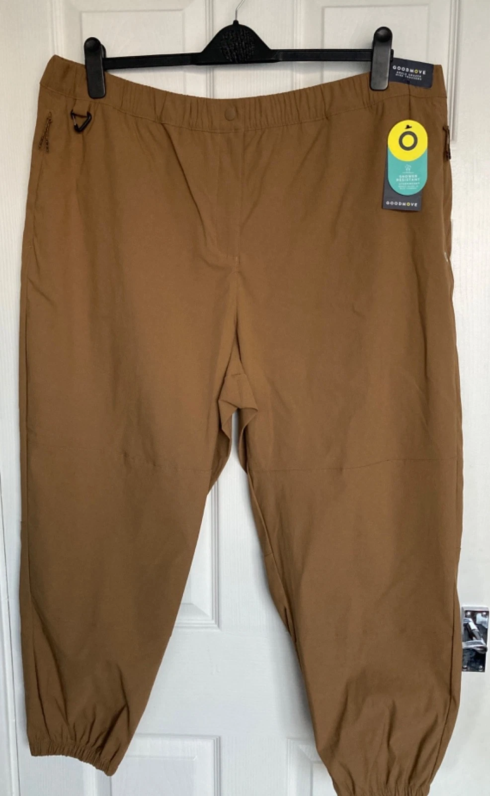 NEW M&S Goodmove Ladies Caramel Stormwear™ Relaxed Walking Trousers Size 22